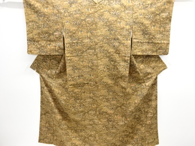 JAPANESE KIMONO / JODAI TSUMUGI / FLORAL PLANTS